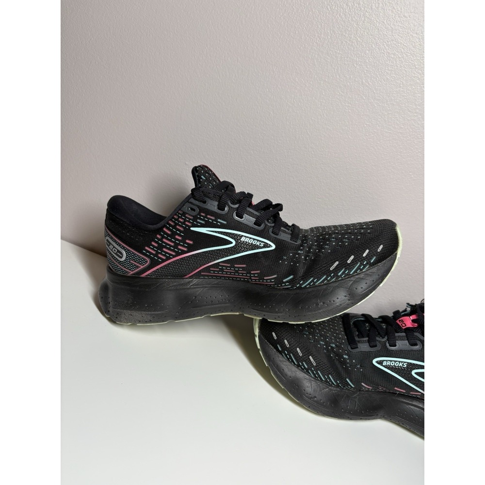 Brooks Glycerin 20 Black Blue Pink Women's Running Shoes 1203691B005 - Size 6.5 - Picture 3 of 11